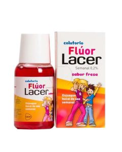 LACER COLUTORIO FLUOR SEMANAL 0.2 % FRESA 100 ML